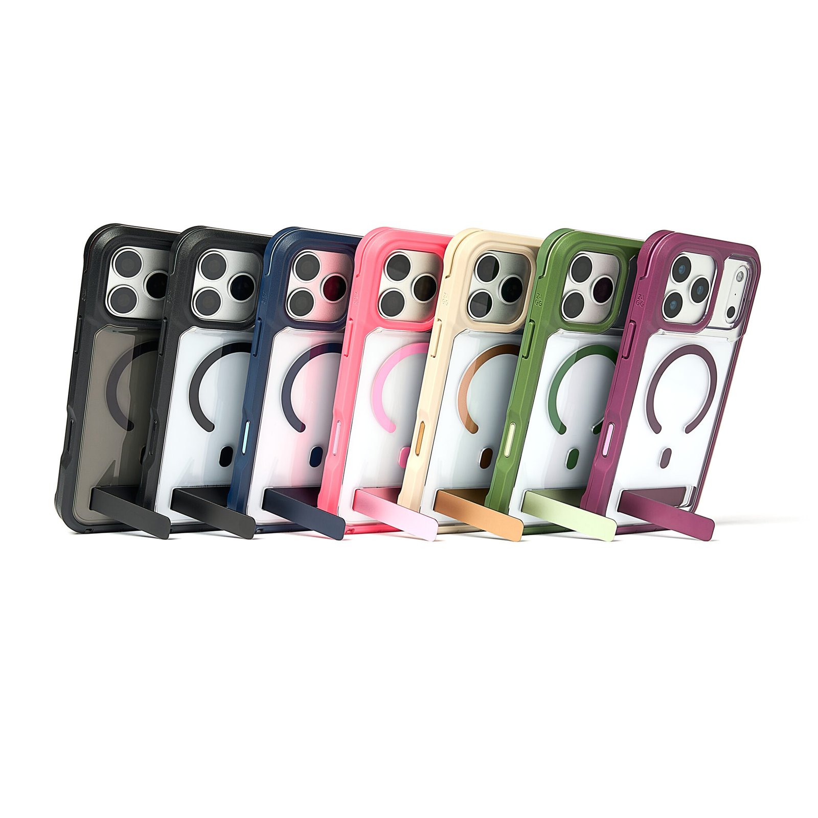 Gamme de coques ZAGG Rainier avec béquille pour iPhone 18