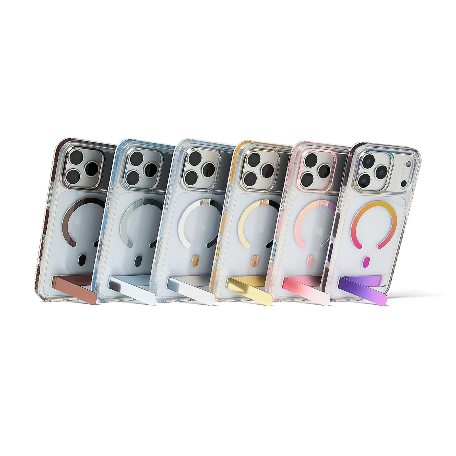 Gamme de coques ZAGG Santa Cruz Metallic avec béquille pour iPhone 18