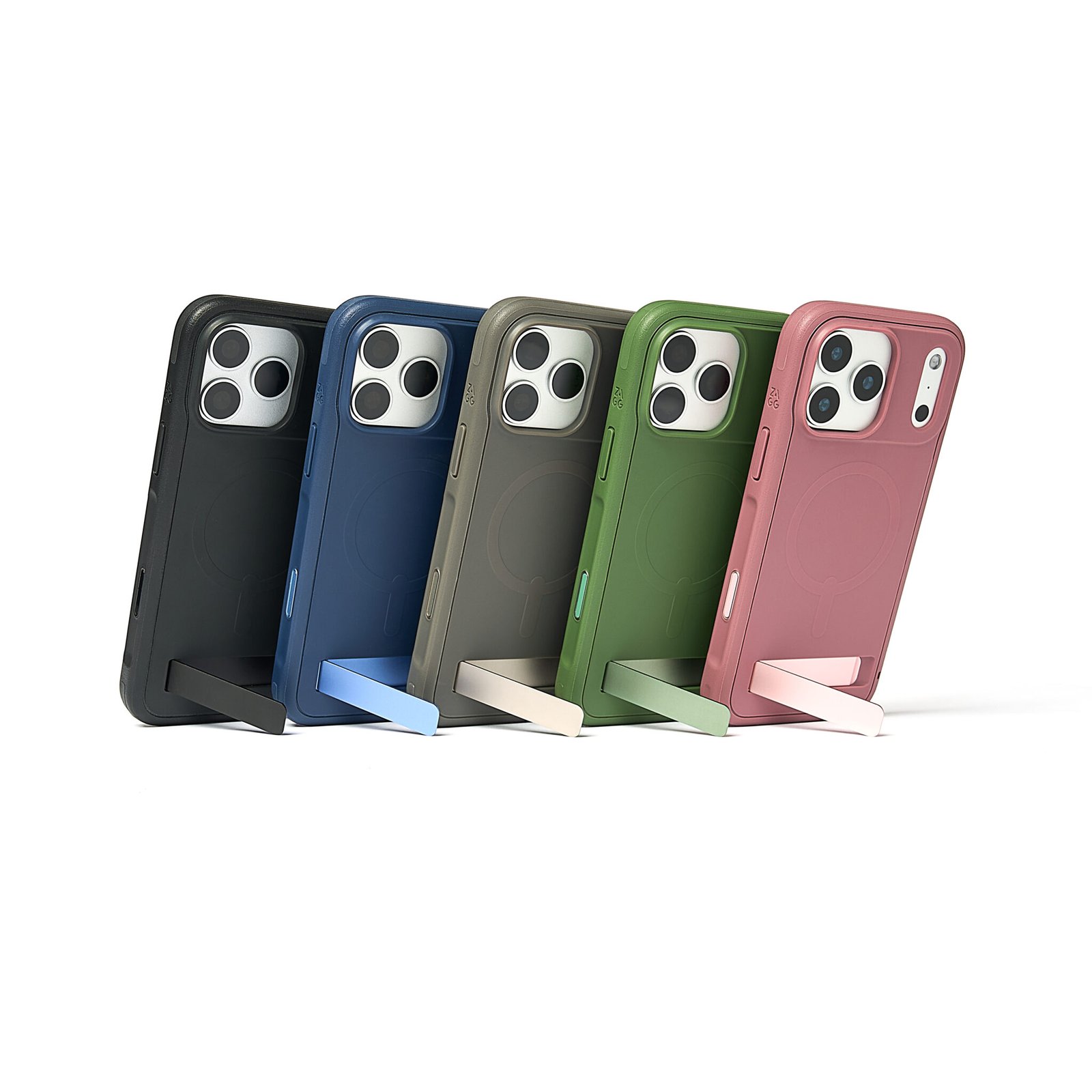 Gamme de coques ZAGG Sedona avec béquille pour iPhone 18