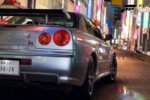 Nissan Skyline dans les rues éclairées de Tokyo dans Forza Horizon 6