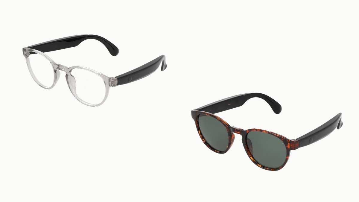 Les lunettes audio Optic 2000 en versions optique transparente et solaire écaille