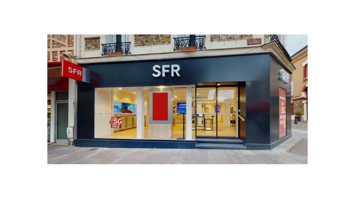 Boutique SFR illustrant la hausse des prix SFR pour certains abonnés