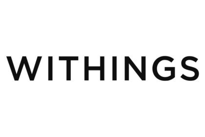 Logo Withings noir sur fond blanc