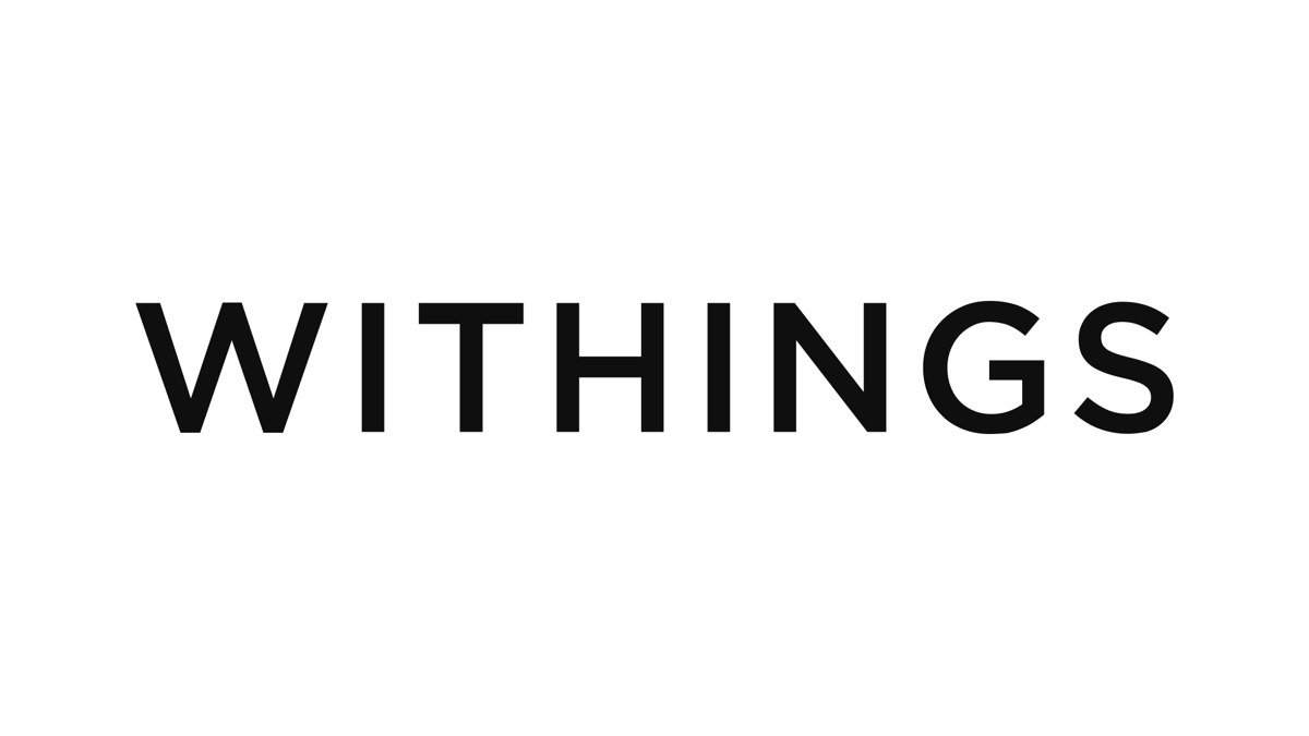 Logo Withings noir sur fond blanc